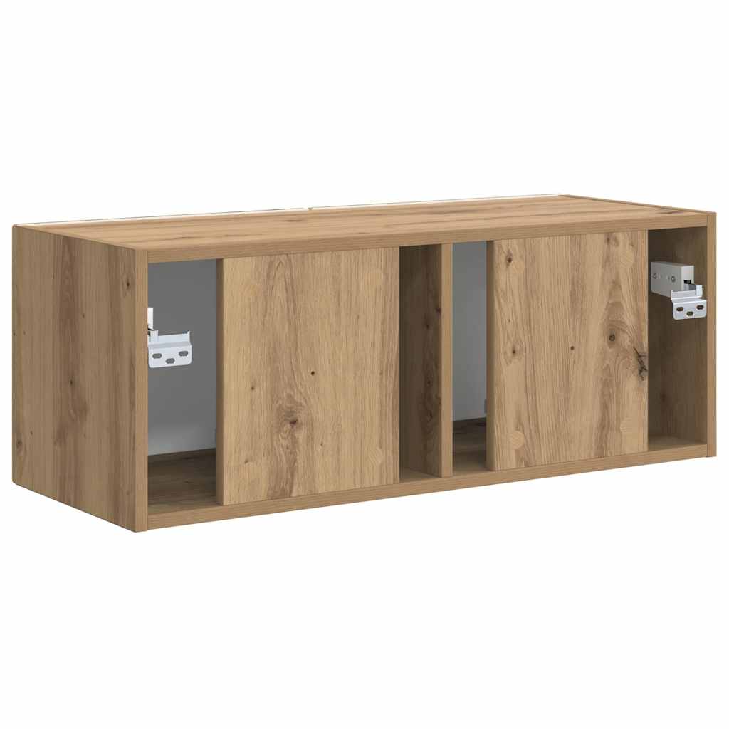 vidaXL Ντουλάπι Τηλεόρασης Τοίχου Καρυδιά Χειροποίητης Εργασίας