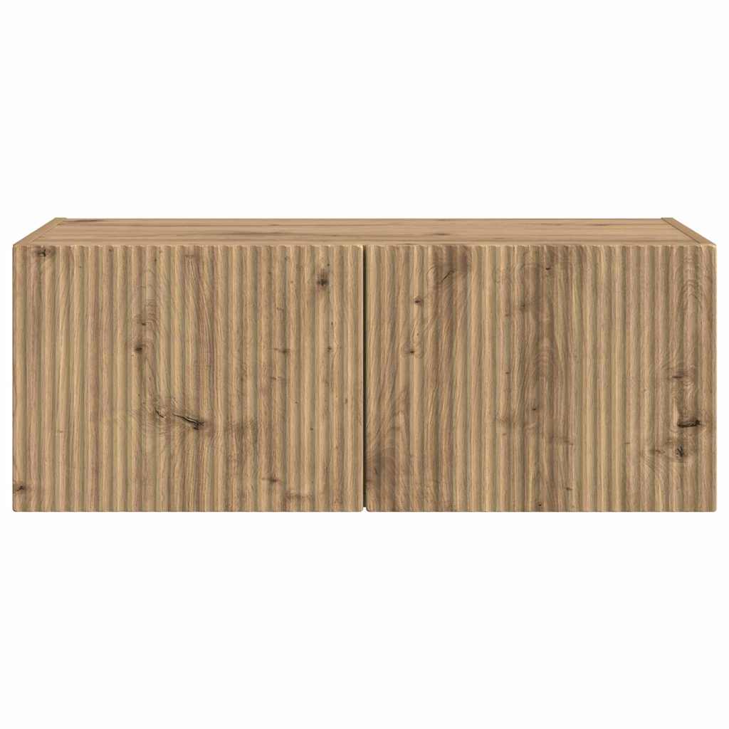 vidaXL Ντουλάπι Τηλεόρασης Τοίχου Καρυδιά Χειροποίητης Εργασίας