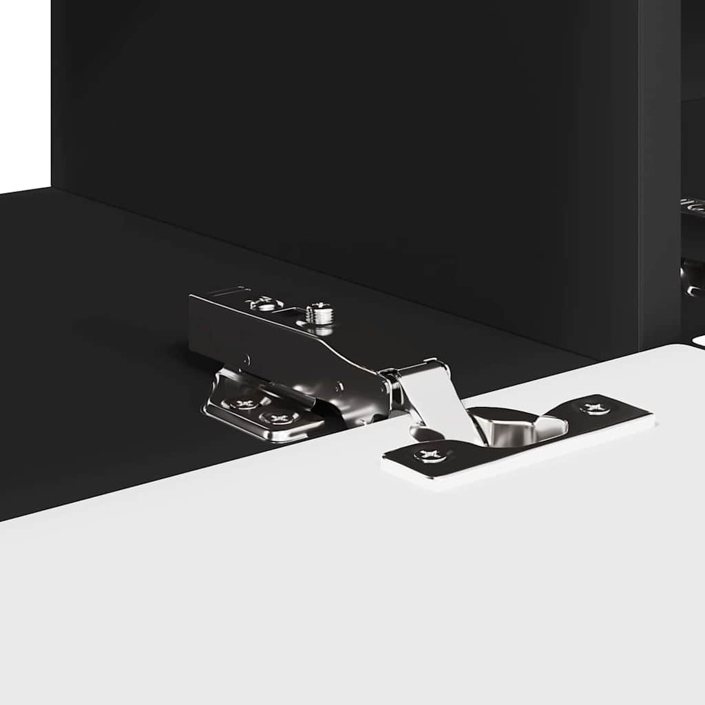 vidaXL Ντουλάπι Τηλεόρασης Τοίχου Επιτοίχιο Μαύρο 60 x 31 x 29.5 εκ