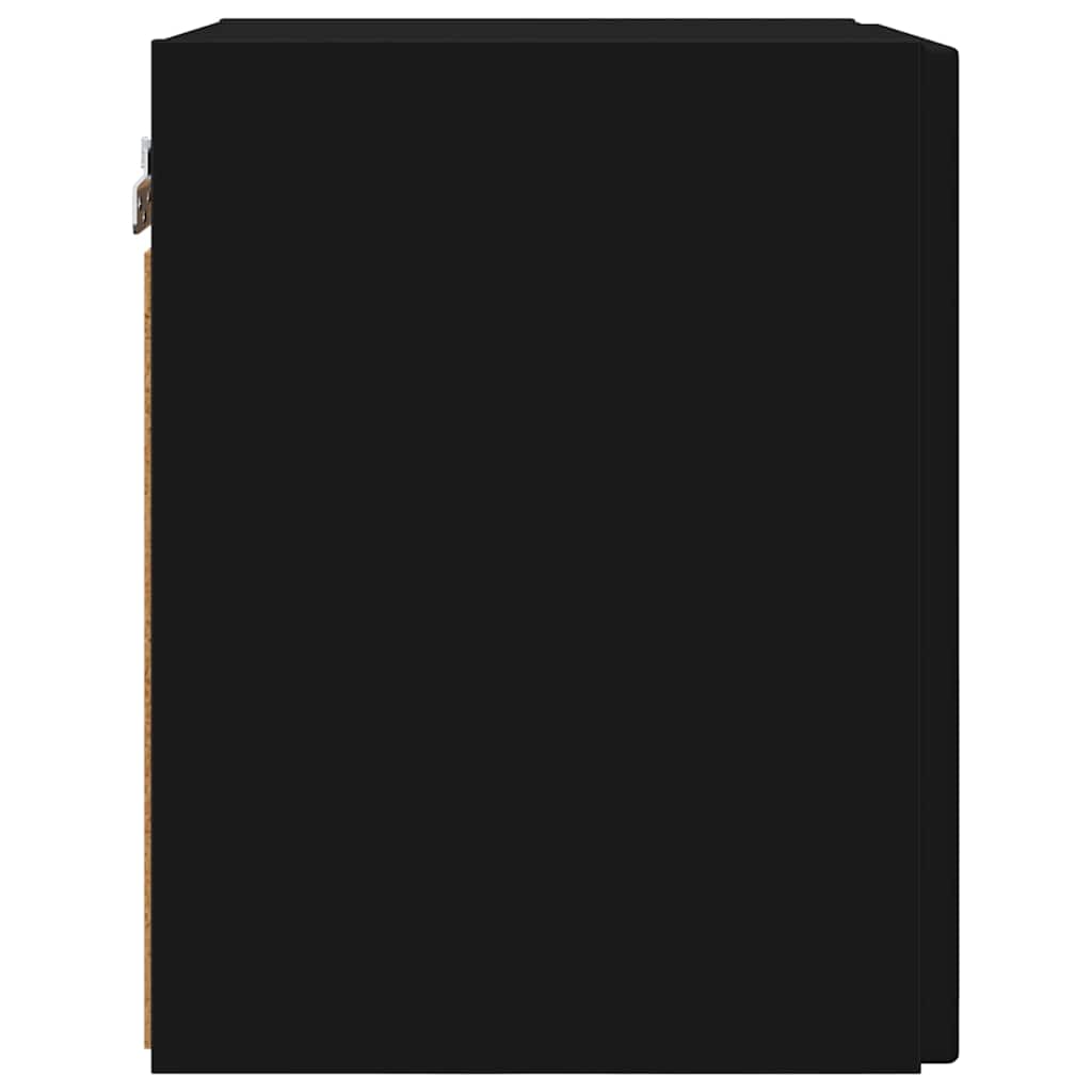 vidaXL Ντουλάπι Τηλεόρασης Τοίχου Επιτοίχιο Μαύρο 30 x 31 x 40 εκ.