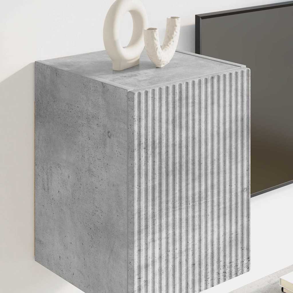 vidaXL Ντουλάπι Τηλεόρασης Τοίχου 2 pcs Σκυρόδεμα 30 x 31 x 40 εκ.