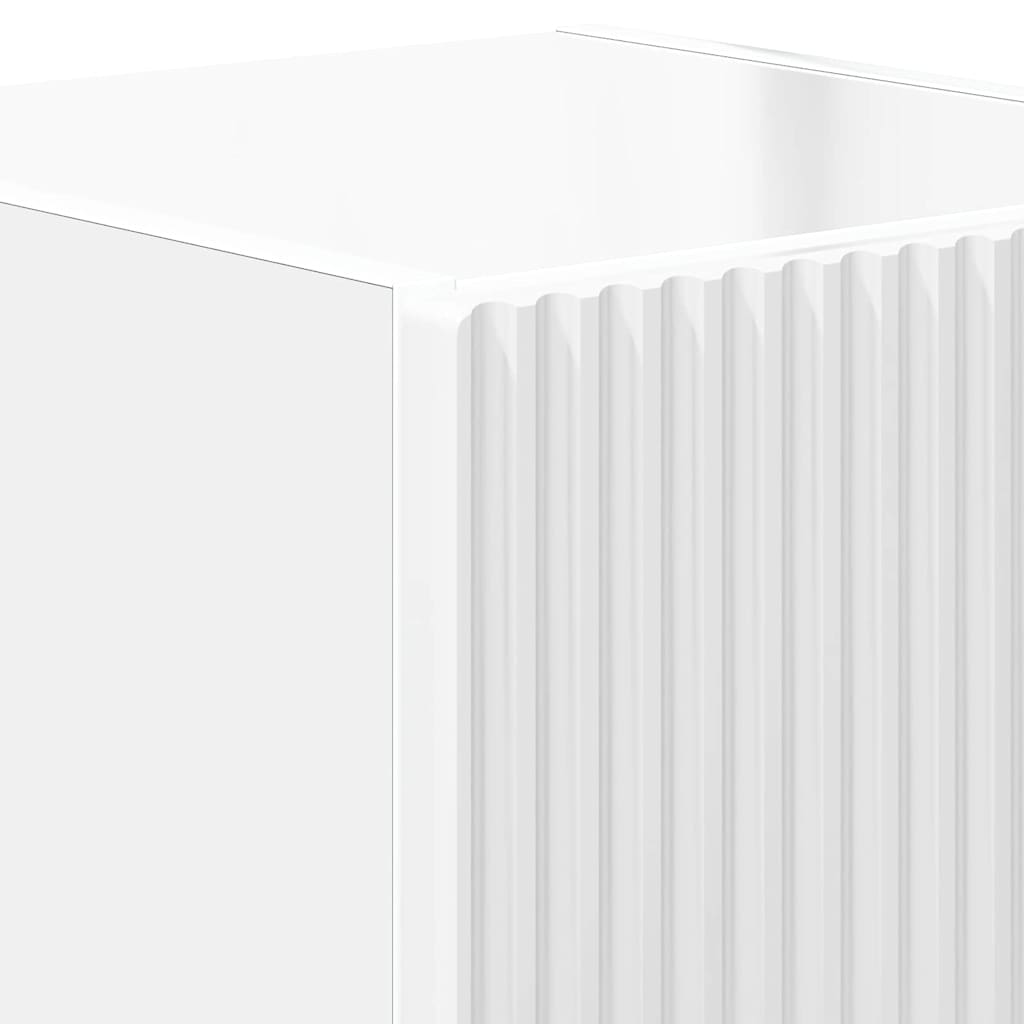 vidaXL Ντουλάπι Τηλεόρασης Τοίχου 2 pcs Λαμπερό Λευκό 30 x 31 x 40 εκ.