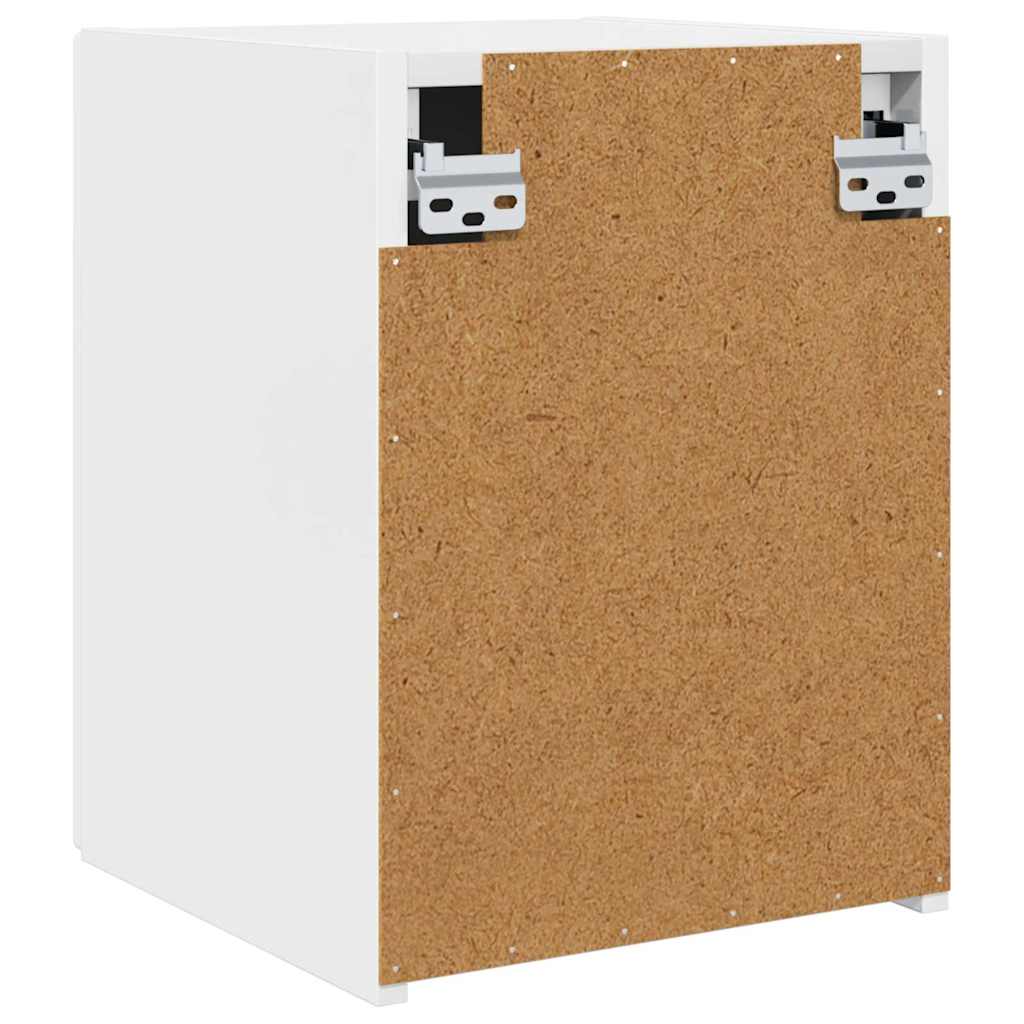 vidaXL Ντουλάπι Τηλεόρασης Τοίχου 2 pcs Λαμπερό Λευκό 30 x 31 x 40 εκ.