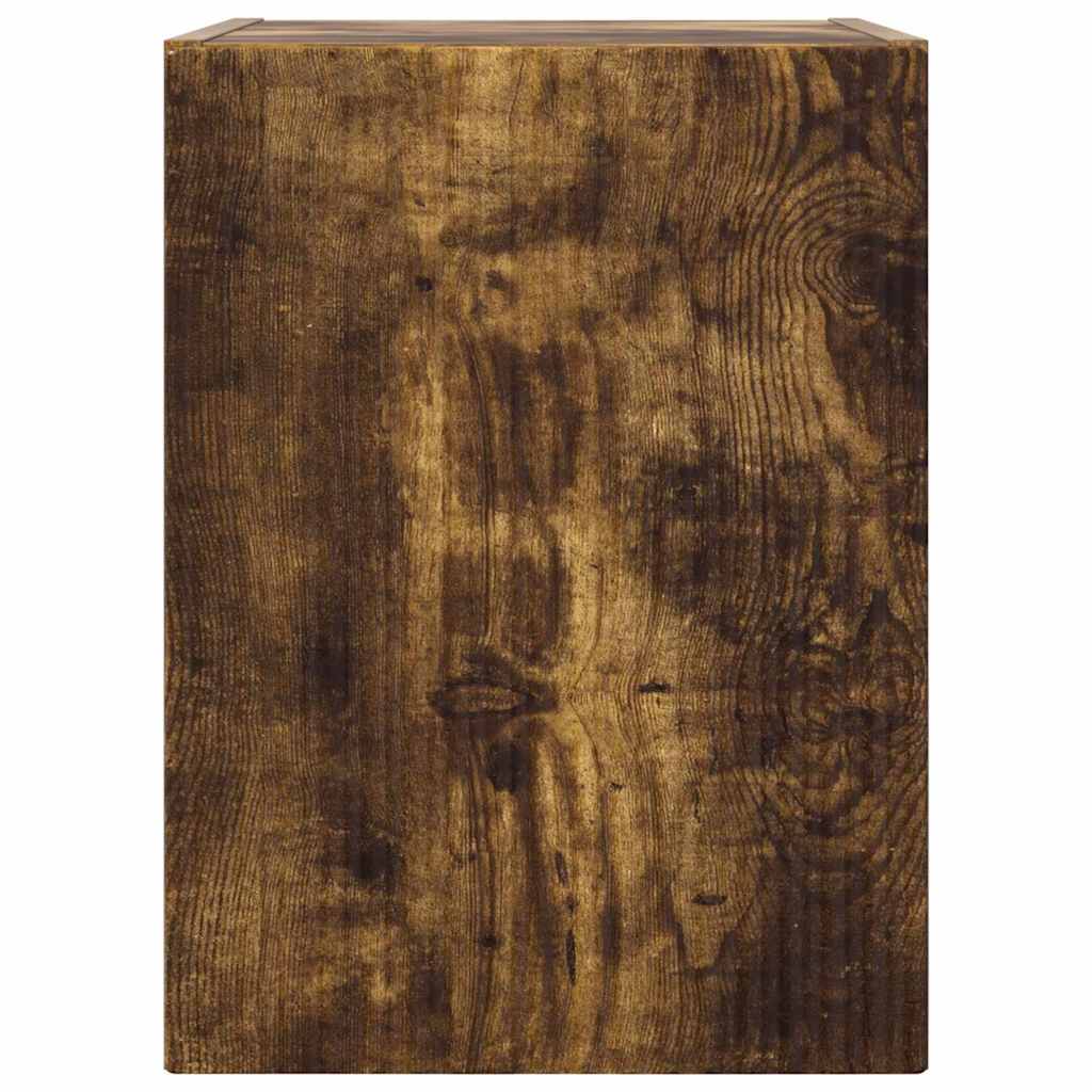 vidaXL Ντουλάπι Τηλεόρασης Τοίχου Καπνιστό Δρύς 30 x 31 x 40 εκ.