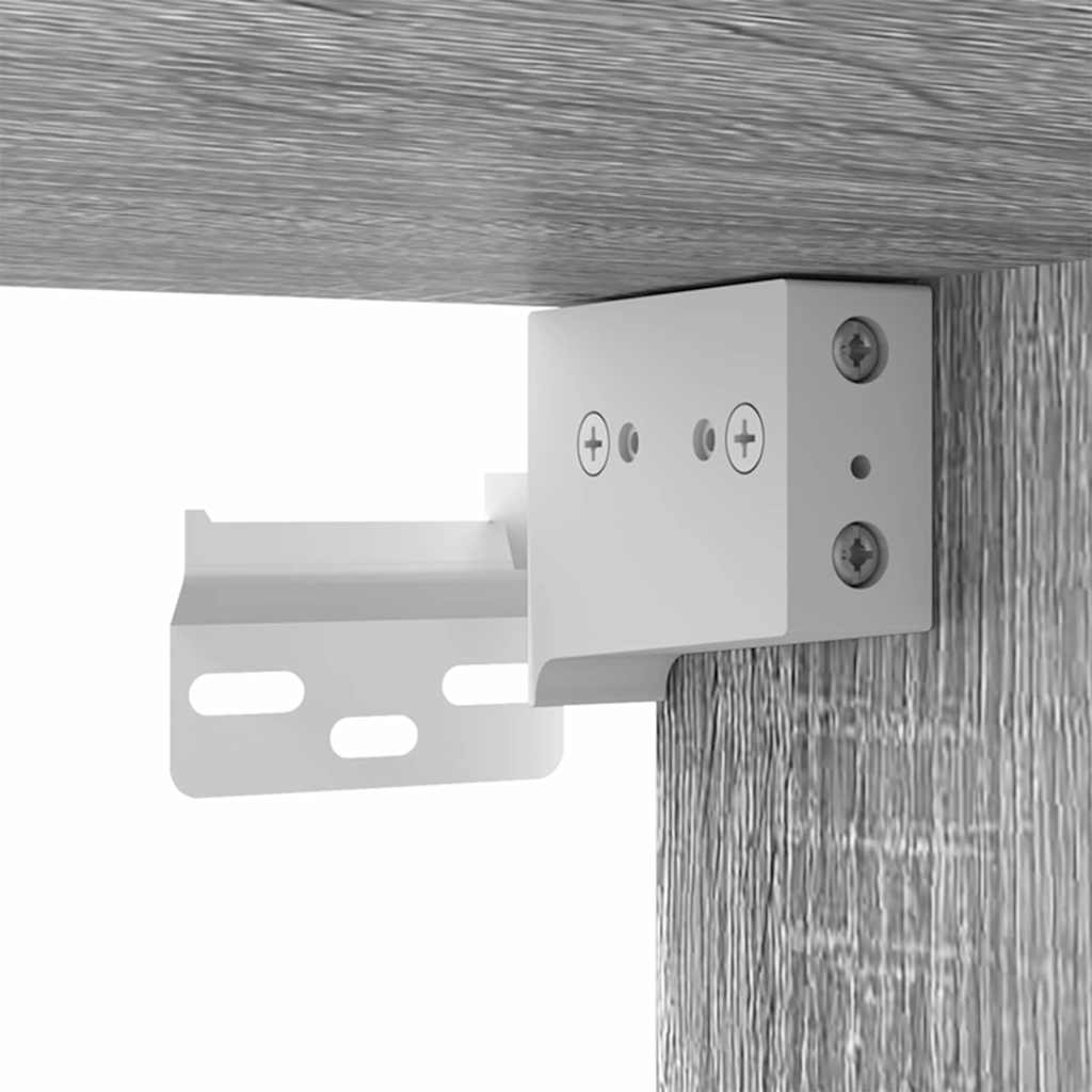 vidaXL Ντουλάπι Τηλεόρασης Τοίχου Γκρίζο Σονομα 30 x 31 x 40 εκ.