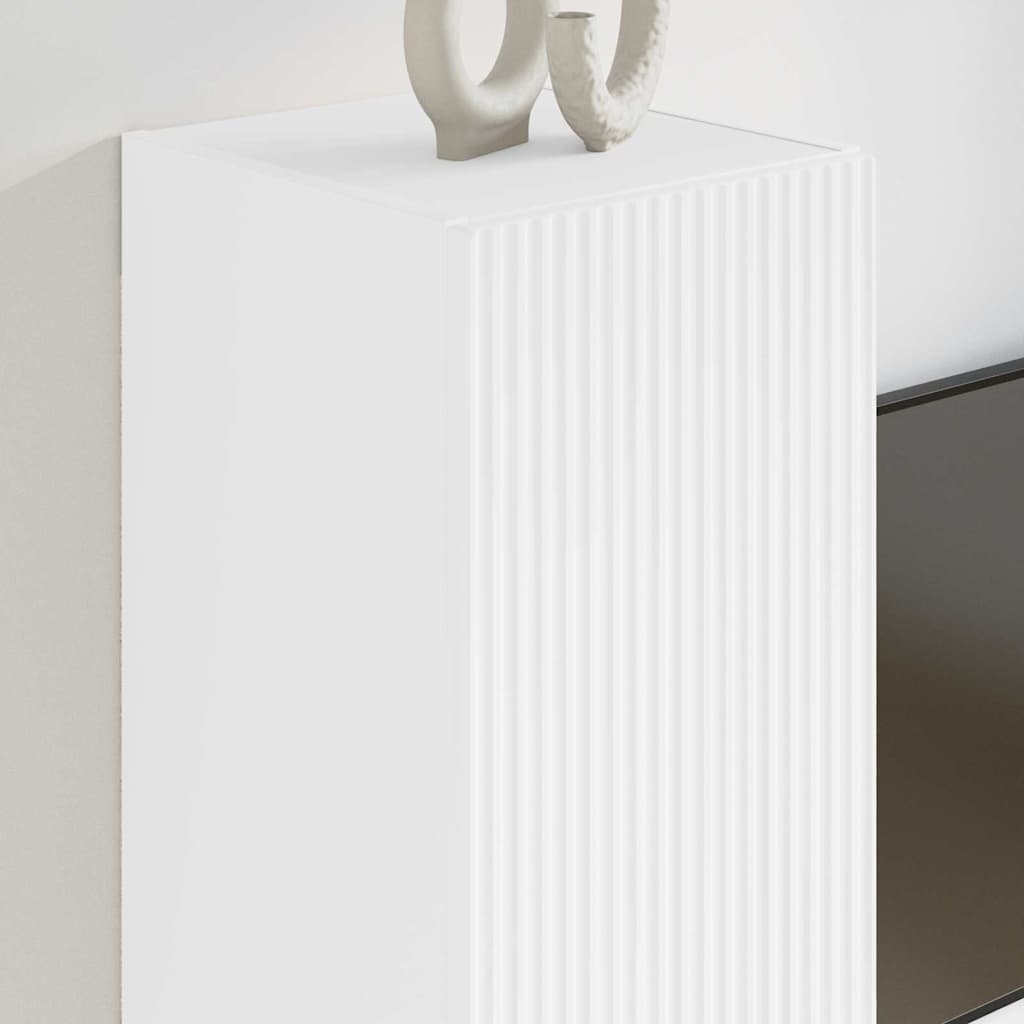 vidaXL Ντουλάπι Τηλεόρασης Τοίχου Επιτοίχιο Λευκό 30 x 31 x 60 εκ