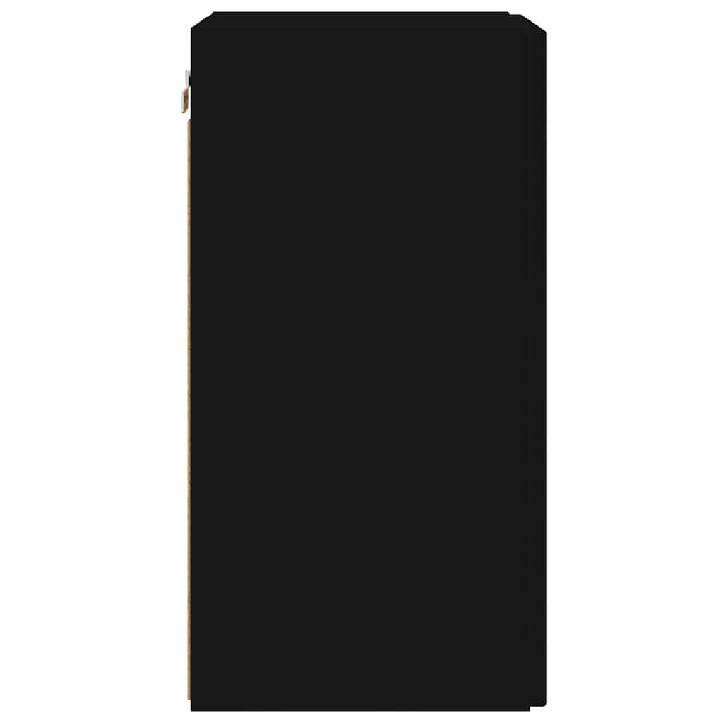 vidaXL Ντουλάπι Τηλεόρασης Τοίχου Επιτοίχιο Μαύρο 30 x 31 x 60 εκ