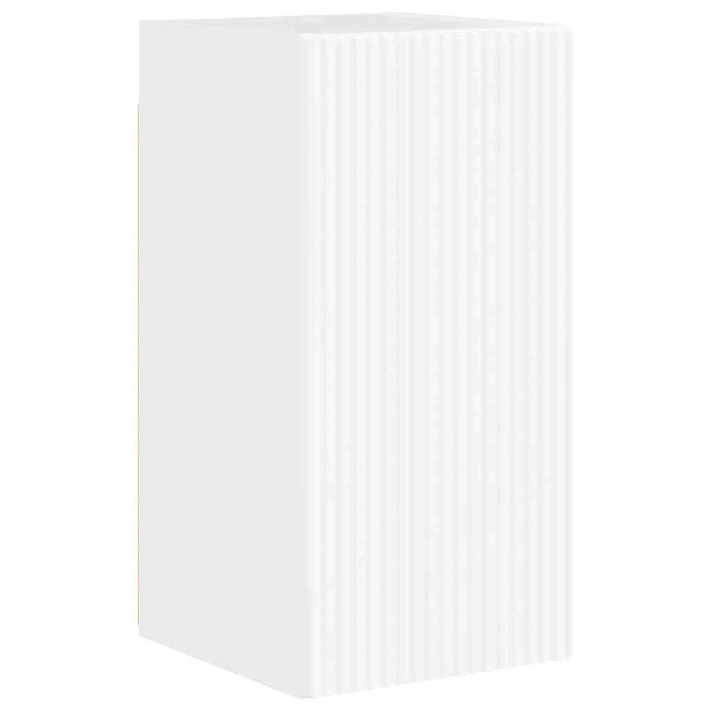 vidaXL Ντουλάπι Τηλεόρασης Τοίχου Λαμπερό Λευκό 30 x 31 x 60 εκ