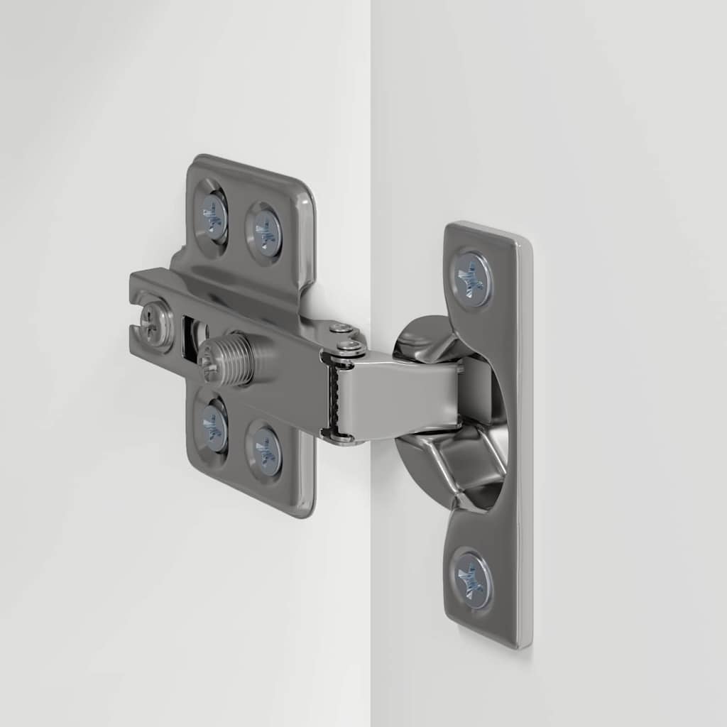 vidaXL Ντουλάπι Τηλεόρασης Τοίχου 2 pcs Λαμπερό Λευκό 30 x 31 x 60 εκ