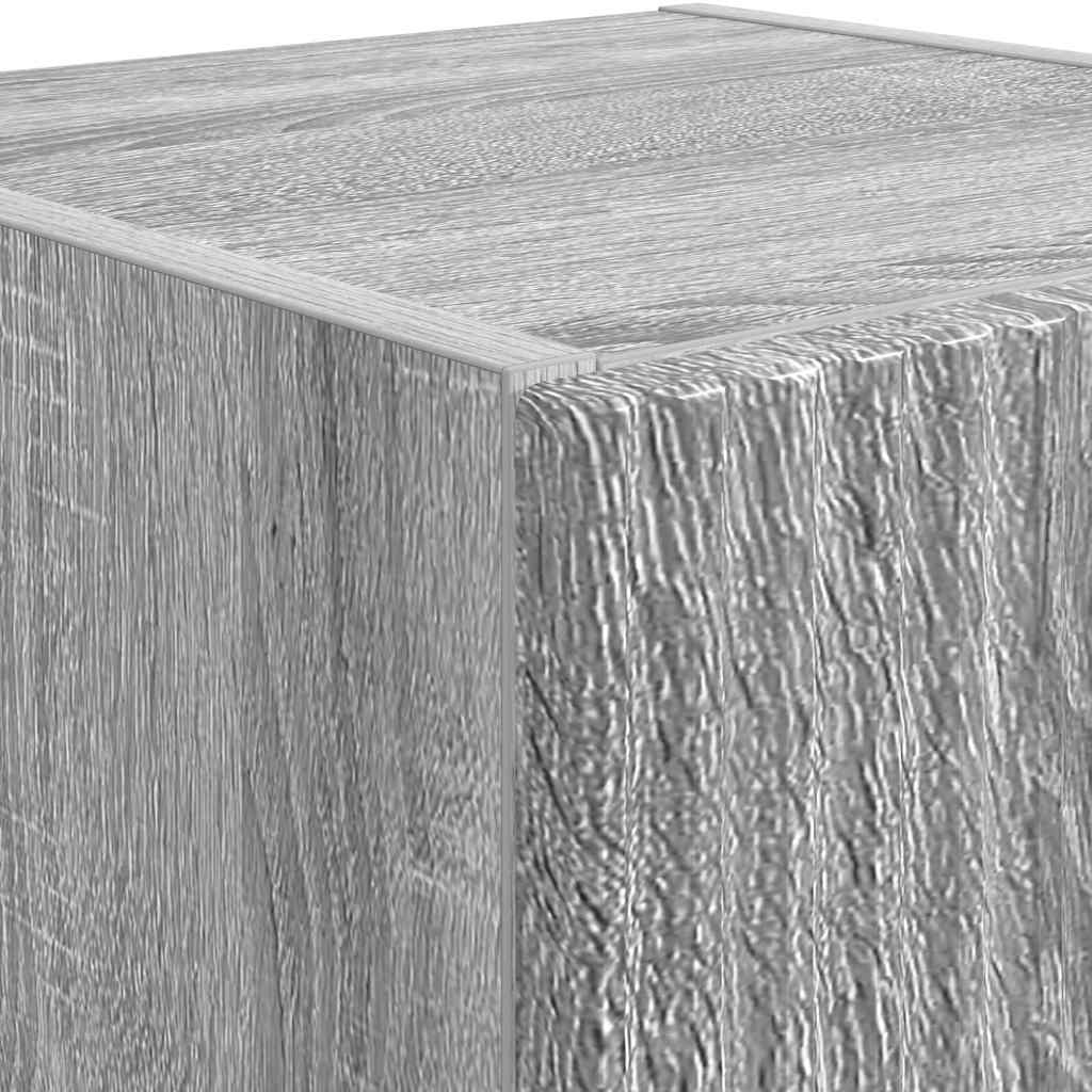 vidaXL Ντουλάπι Τηλεόρασης Τοίχου Γκρίζο Σονομα 30 x 31 x 60 εκ