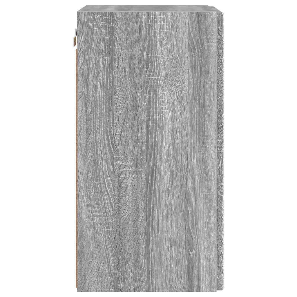 vidaXL Ντουλάπι Τηλεόρασης Τοίχου Γκρίζο Σονομα 30 x 31 x 60 εκ