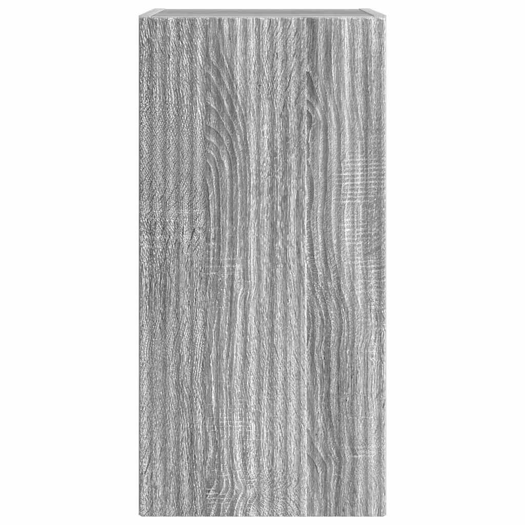 vidaXL Ντουλάπι Τηλεόρασης Τοίχου 2 pcs Γκρίζο Σονομα 30 x 31 x 60 εκ