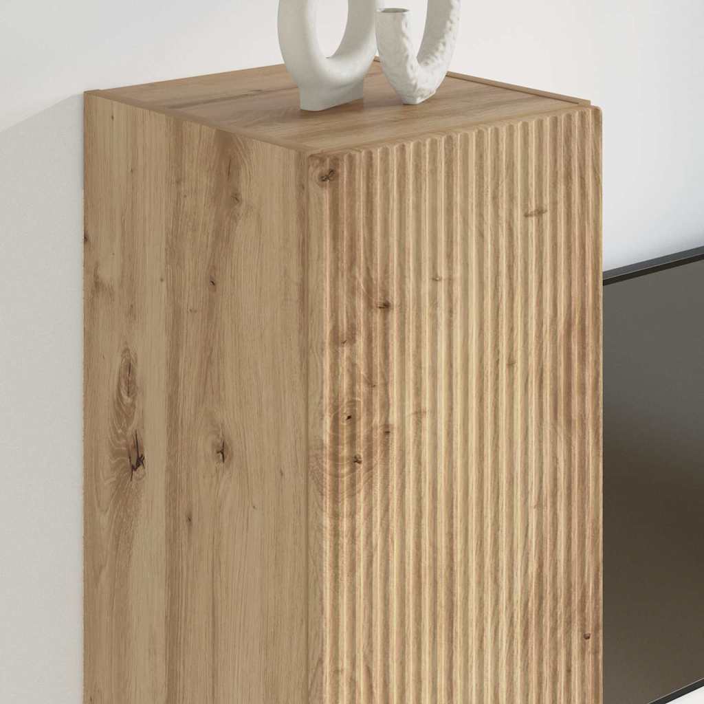 vidaXL Ντουλάπι Τηλεόρασης Τοίχου Καρυδιά Χειροποίητης Εργασίας