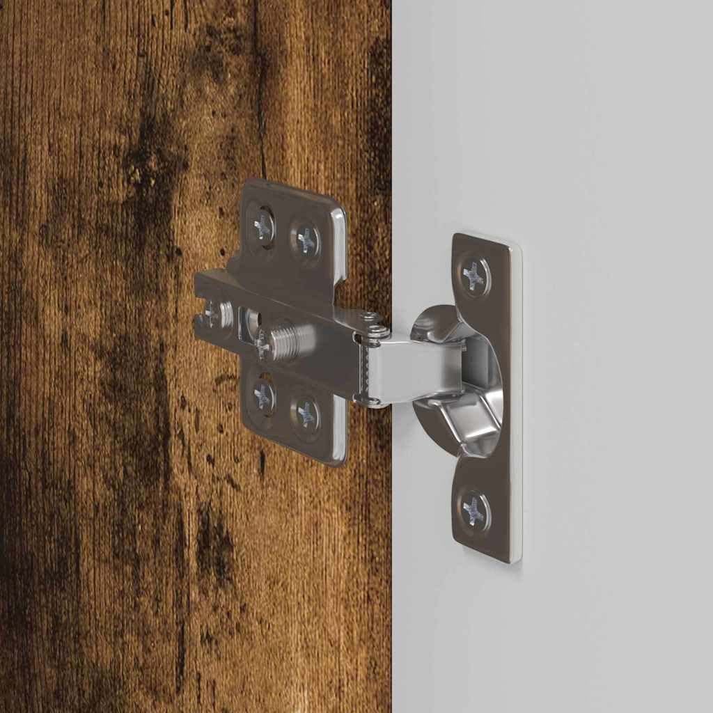 vidaXL Ντουλάπι Τηλεόρασης Τοίχου Καπνιστό Δρύς 30 x 31 x 80 εκ.