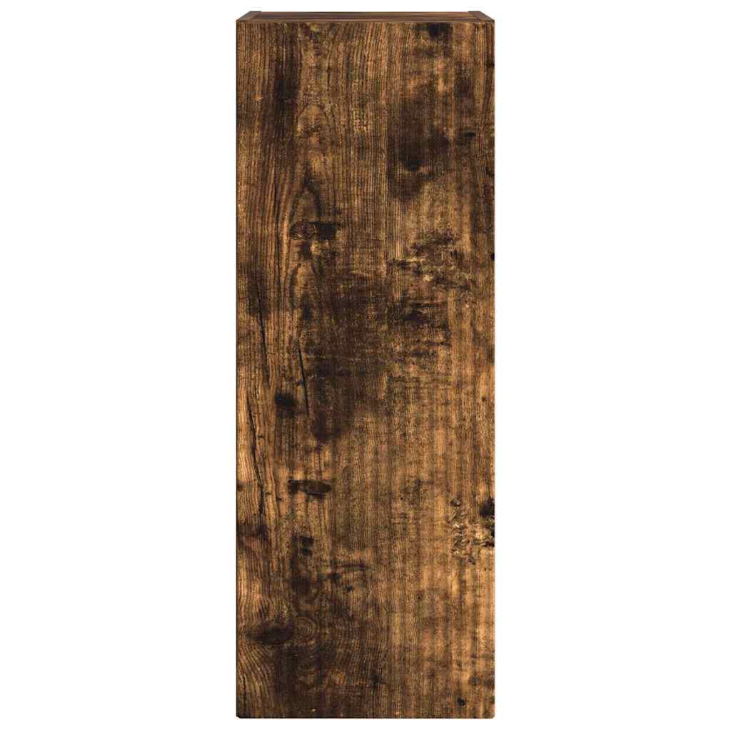 vidaXL Ντουλάπι Τηλεόρασης Τοίχου 2 pcs Καπνιστό Δρύς 30 x 31 x 80 εκ.