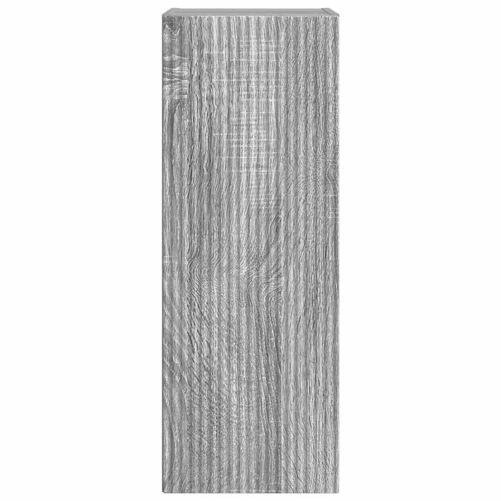 vidaXL Ντουλάπι Τηλεόρασης Τοίχου 2 pcs Γκρίζο Σονομα 30 x 31 x 80 εκ.