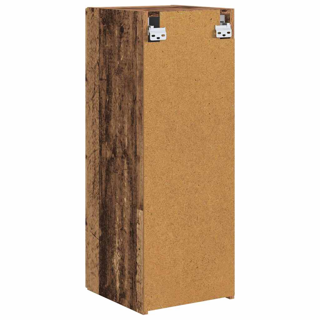 vidaXL Ντουλάπι Τηλεόρασης Τοίχου 2 pcs Παλιό Ξύλο 30 x 31 x 80 εκ.