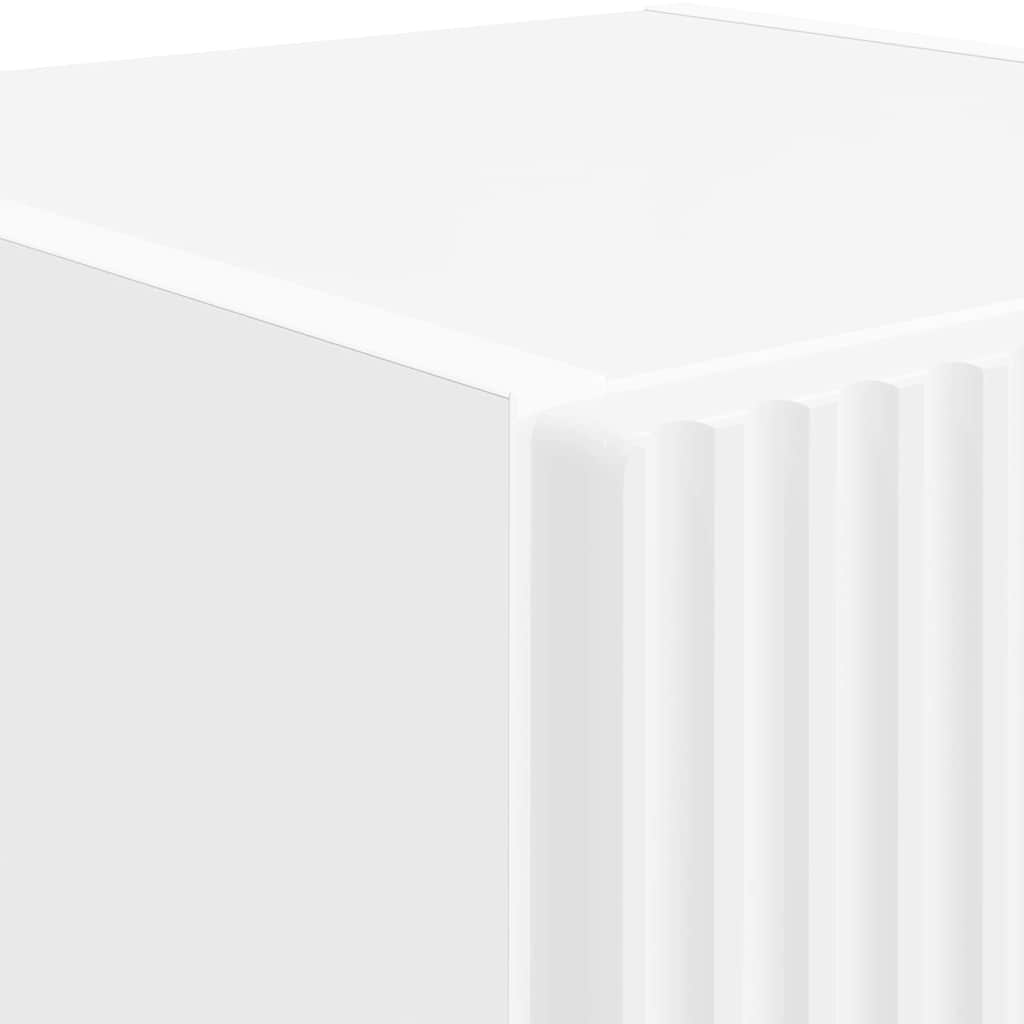 vidaXL Ντουλάπι Τηλεόρασης Τοίχου 2 pcs Λευκό 30 x 31 x 100 εκ.