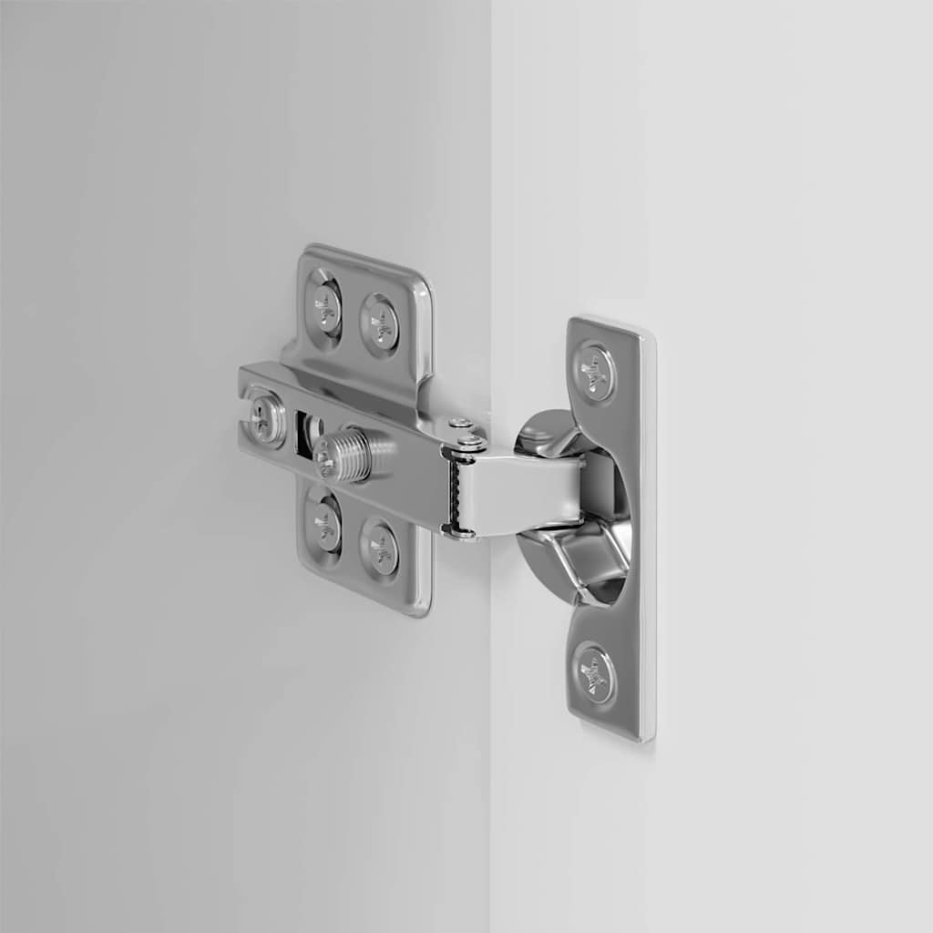 vidaXL Ντουλάπι Τηλεόρασης Τοίχου Λαμπερό Λευκό 30 x 31 x 100 εκ.