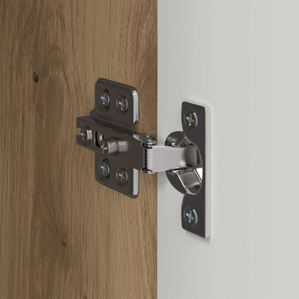 vidaXL Ντουλάπι Τηλεόρασης Τοίχου 2 pcs Καρυδιά Χειροποίητης Εργασίας