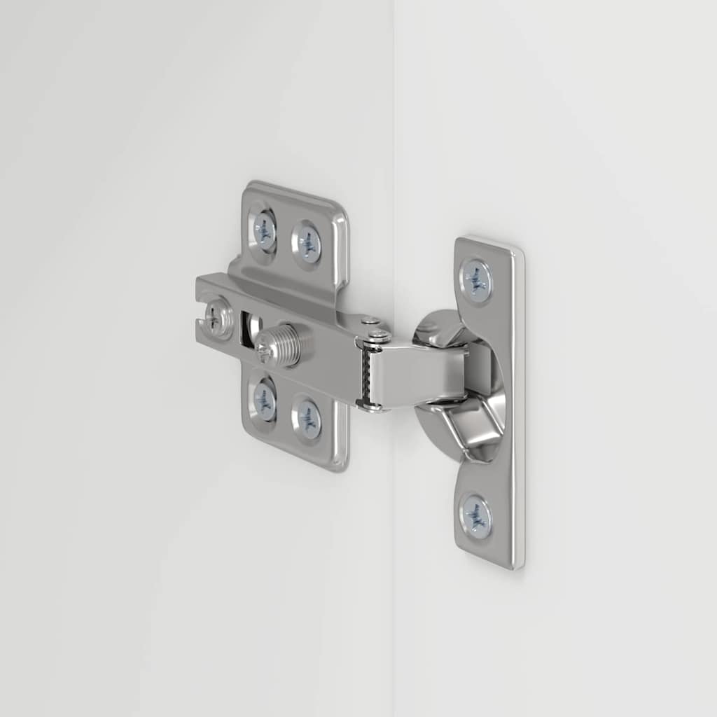 vidaXL Ντουλάπι Τηλεόρασης Τοίχου 2 pcs Λευκό 59,5 x 31 x 40 εκ