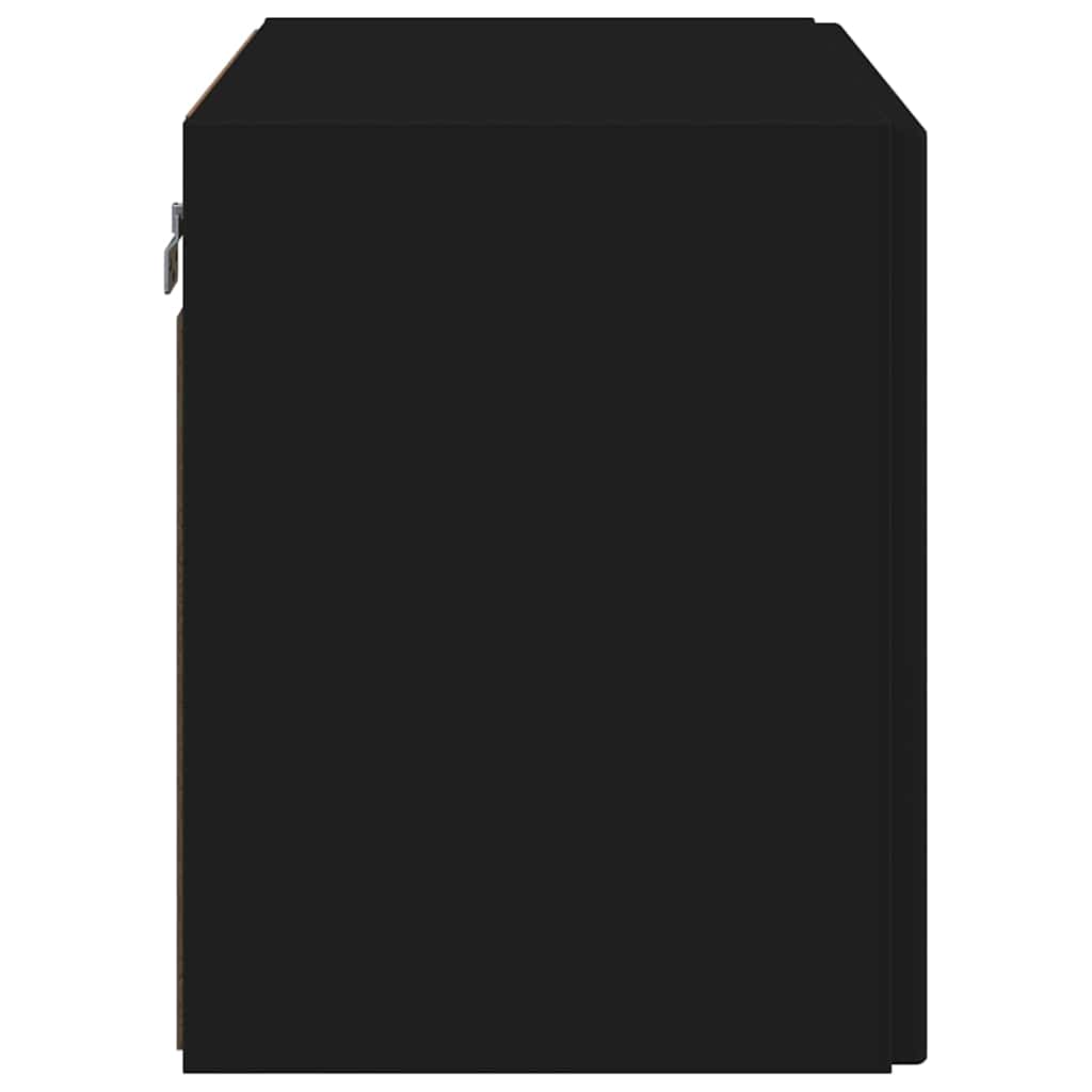 vidaXL Ντουλάπι Τηλεόρασης Τοίχου Επιτοίχιο Μαύρο 59,5 x 31 x 40 εκ
