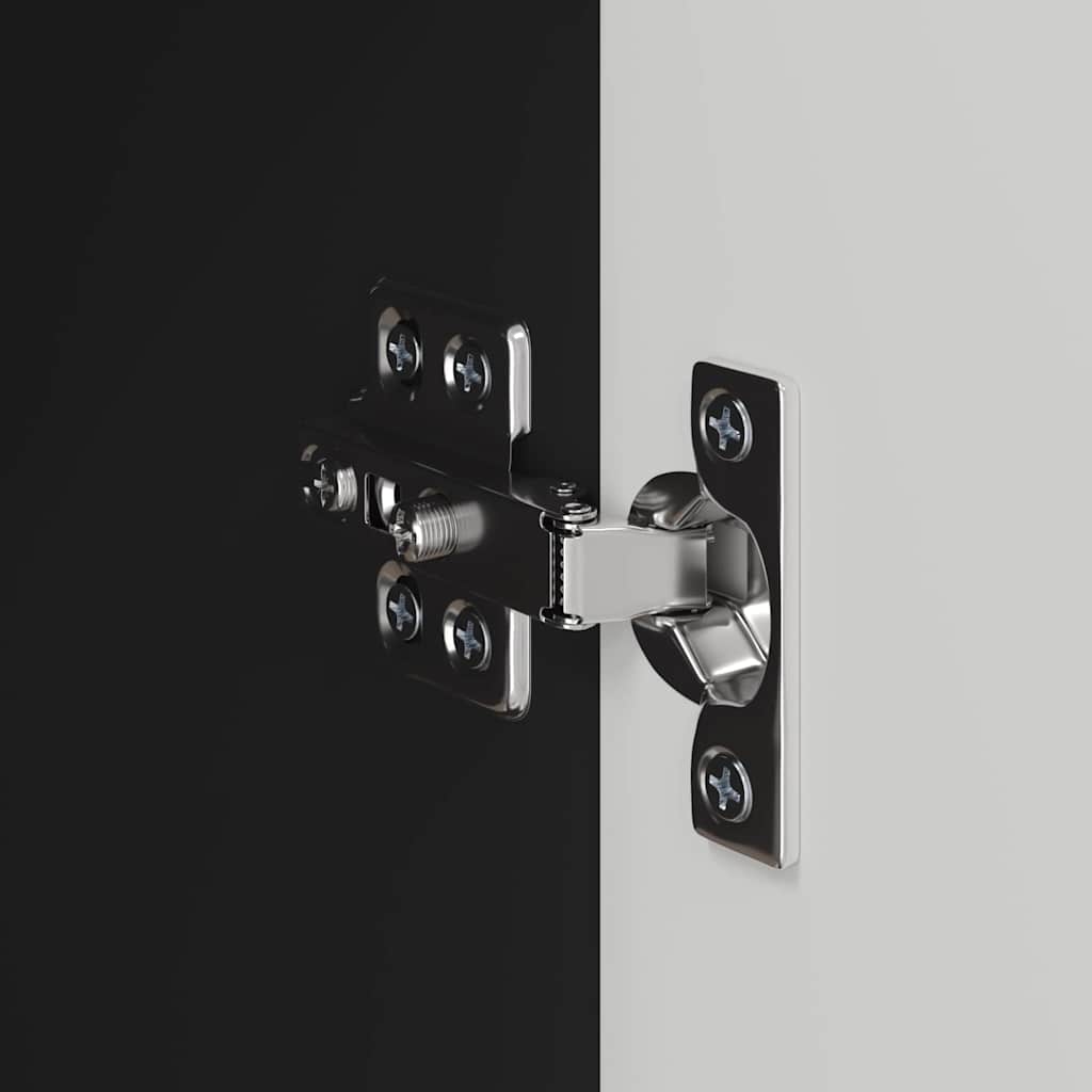 vidaXL Ντουλάπι Τηλεόρασης Τοίχου 2 pcs Μαύρο 59,5 x 31 x 40 εκ