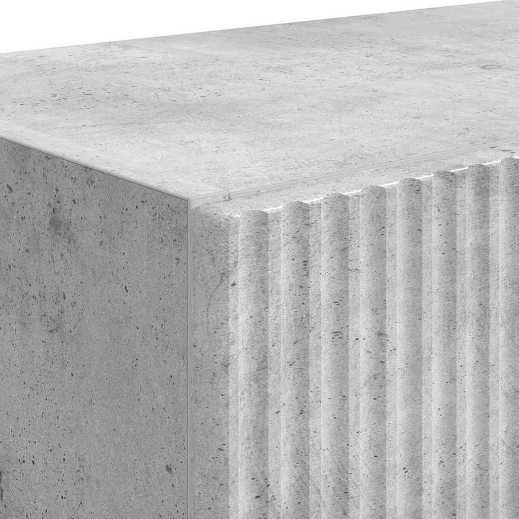 vidaXL Ντουλάπι Τηλεόρασης Τοίχου Σκυρόδεμα Γκρι 59,5 x 31 x 40 εκ