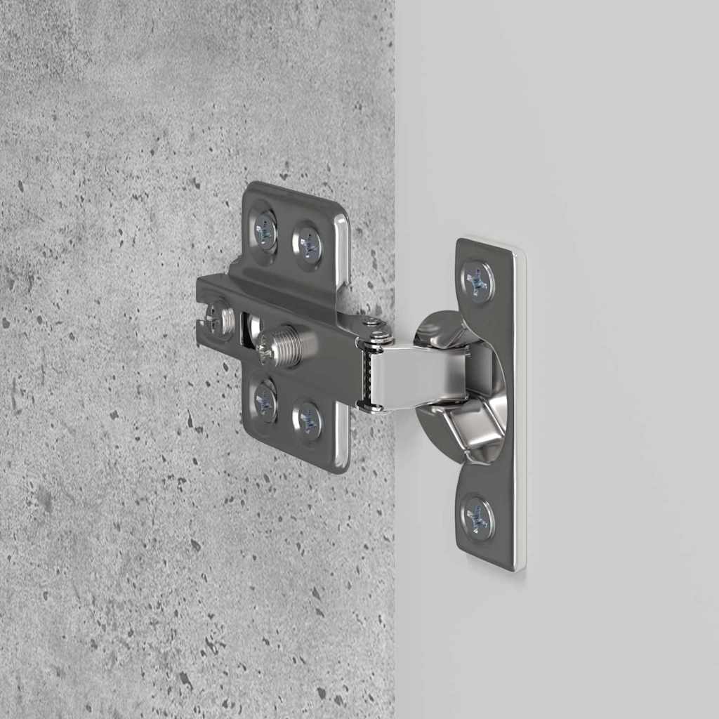 vidaXL Ντουλάπι Τηλεόρασης Τοίχου Επιτοίχιο 2 pcs Σκυρόδεμα Γκρι