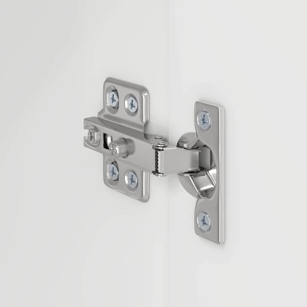 vidaXL Ντουλάπι Τηλεόρασης Τοίχου 2 pcs Υψηλής γυαλάδας λευκό