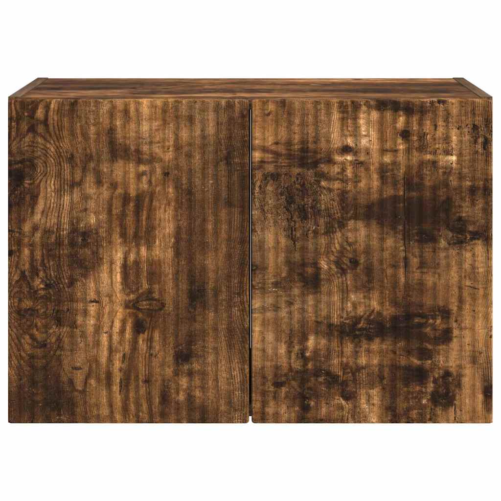 vidaXL Ντουλάπι Τηλεόρασης Τοίχου Καπνιστό Δρύς 59,5 x 31 x 40 εκ