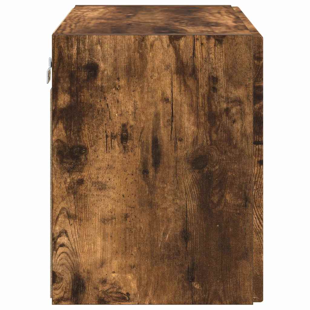 vidaXL Ντουλάπι Τηλεόρασης Τοίχου Καπνιστό Δρύς 59,5 x 31 x 40 εκ