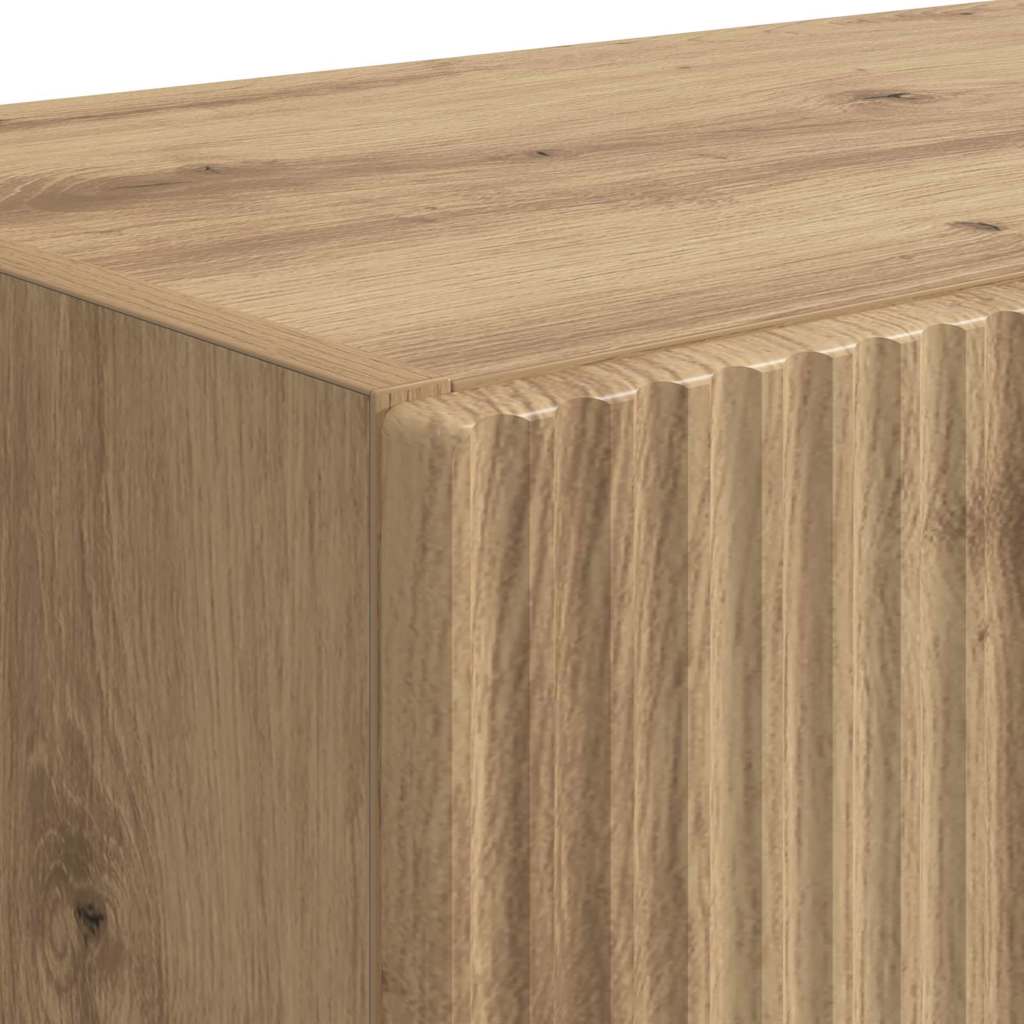 vidaXL Ντουλάπι Τηλεόρασης Τοίχου 2 pcs Artisan Oak 59,5 x 31 x 40 εκ