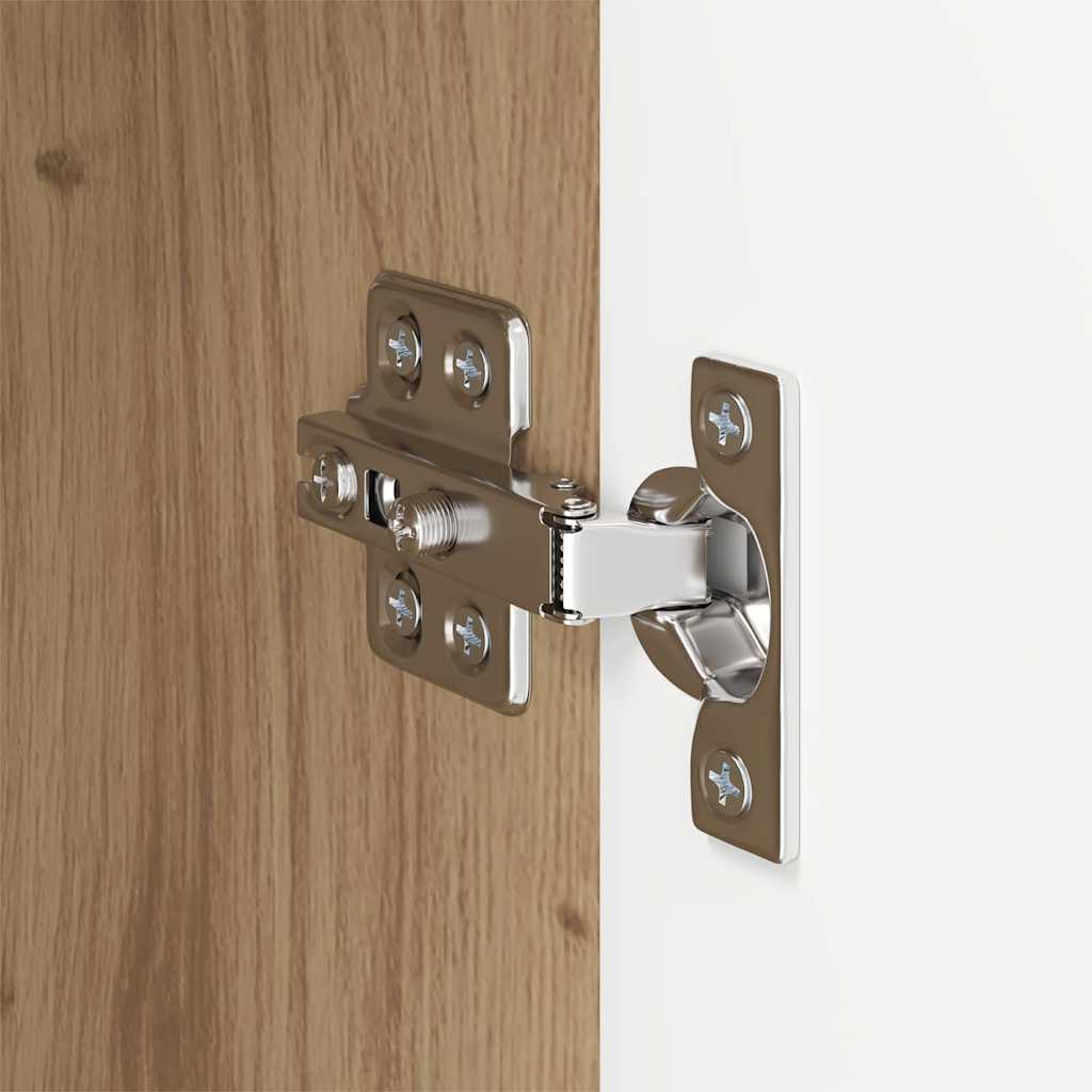 vidaXL Ντουλάπι Τηλεόρασης Τοίχου Επιτοίχιο Λευκό 59,5 x 31 x 60 εκ