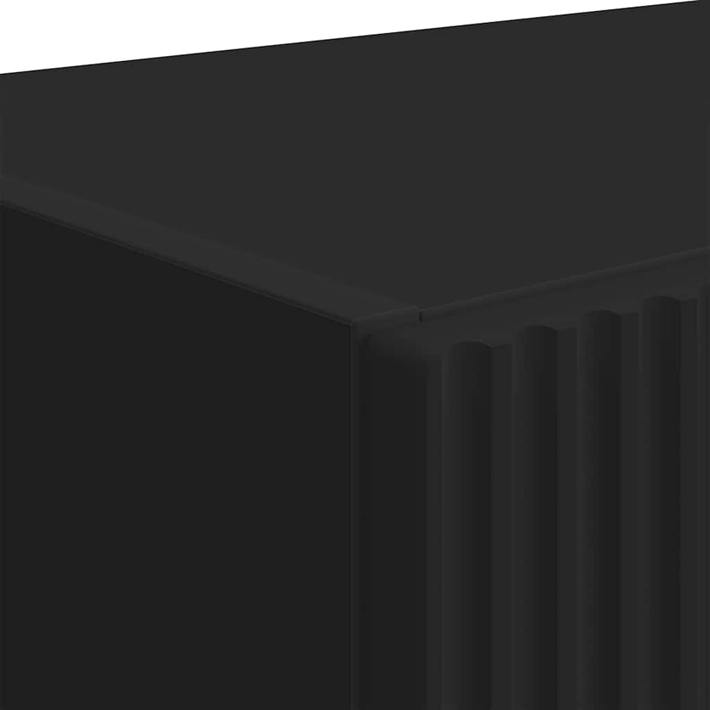 vidaXL Ντουλάπι Τηλεόρασης Τοίχου Επιτοίχιο Μαύρο 59,5 x 31 x 60 εκ