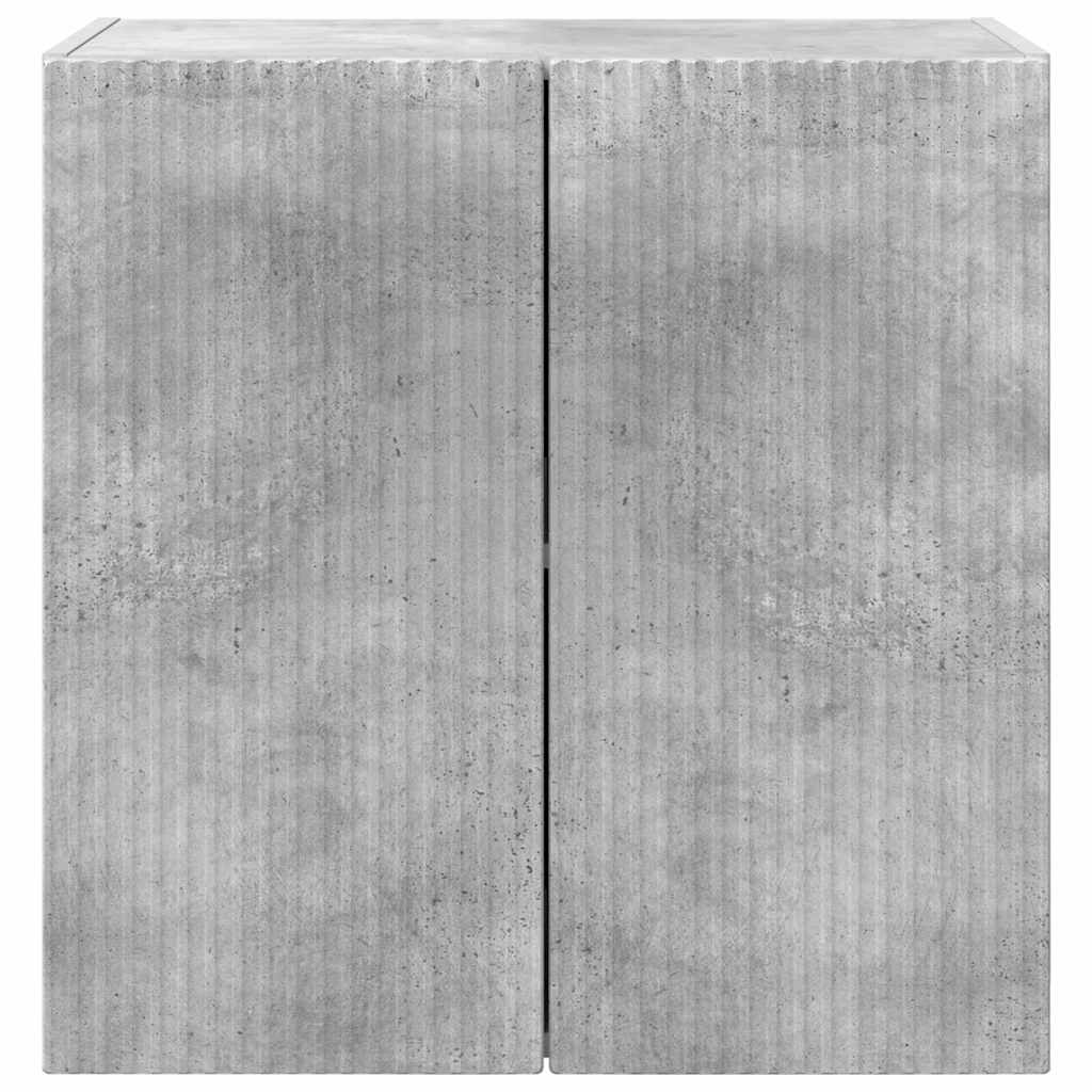 vidaXL Ντουλάπι Τηλεόρασης Τοίχου Σκυρόδεμα Γκρι 59,5 x 31 x 60 εκ