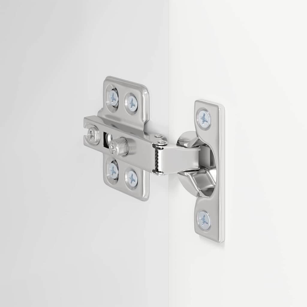 vidaXL Ντουλάπι Τηλεόρασης Τοίχου Επιτοίχιο Υψηλής γυαλάδας λευκό