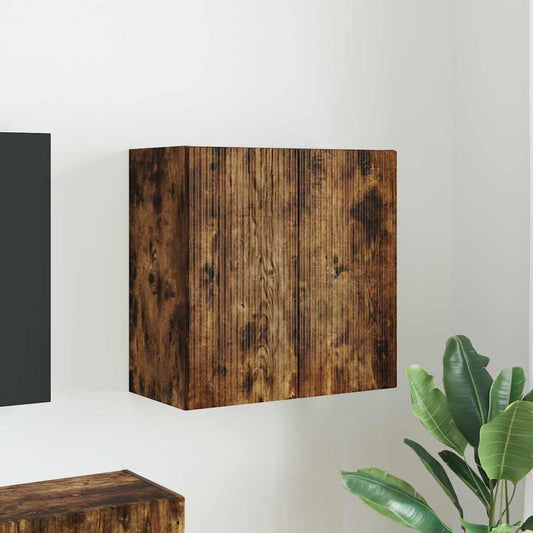 vidaXL Ντουλάπι Τηλεόρασης Τοίχου Καπνιστό Δρύς 59,5 x 31 x 60 εκ