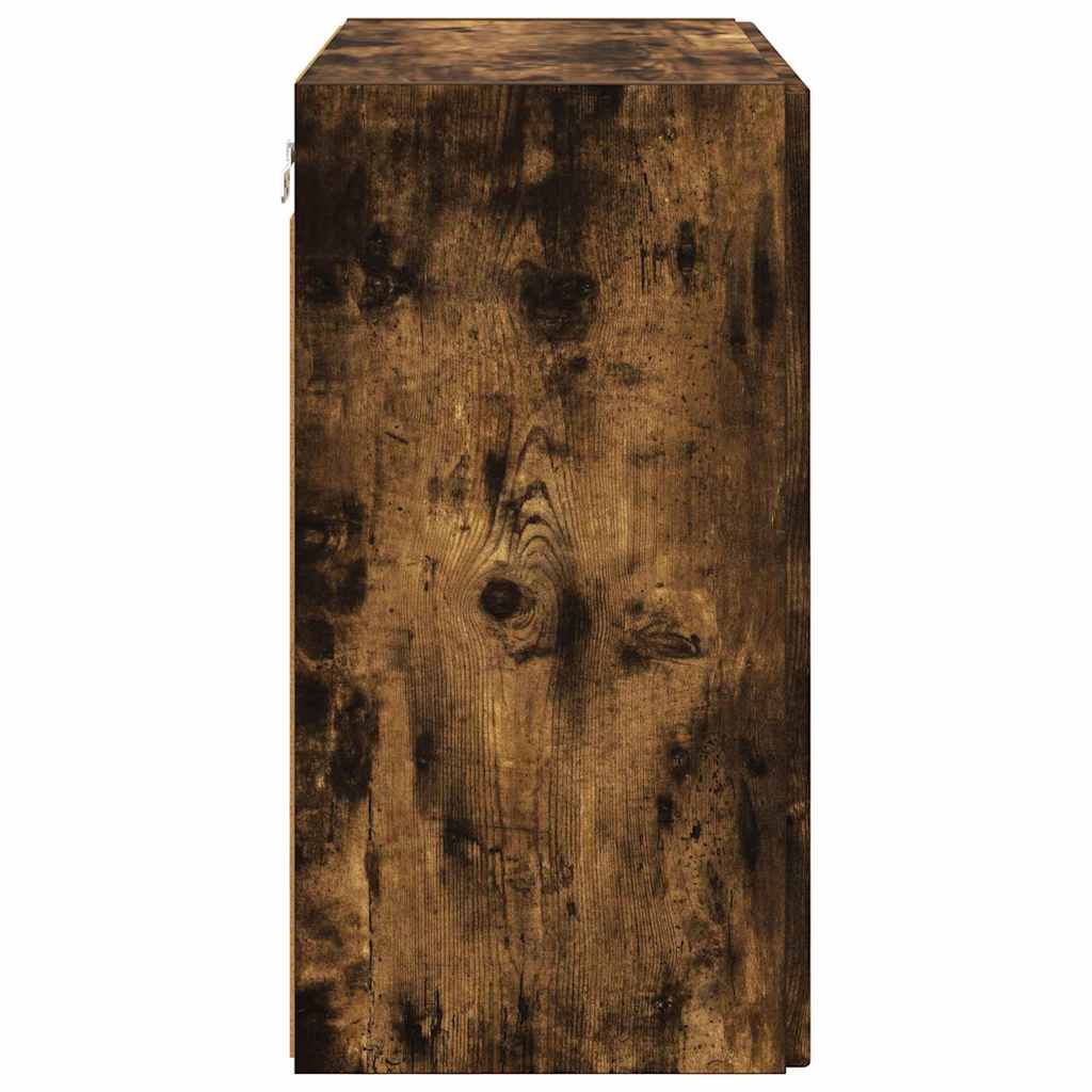 vidaXL Ντουλάπι Τηλεόρασης Τοίχου Καπνιστό Δρύς 59,5 x 31 x 60 εκ