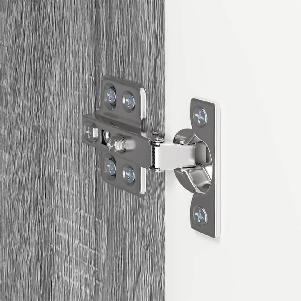 vidaXL Ντουλάπι Τηλεόρασης Τοίχου Γκρίζο Σονομα 59,5 x 31 x 60 εκ