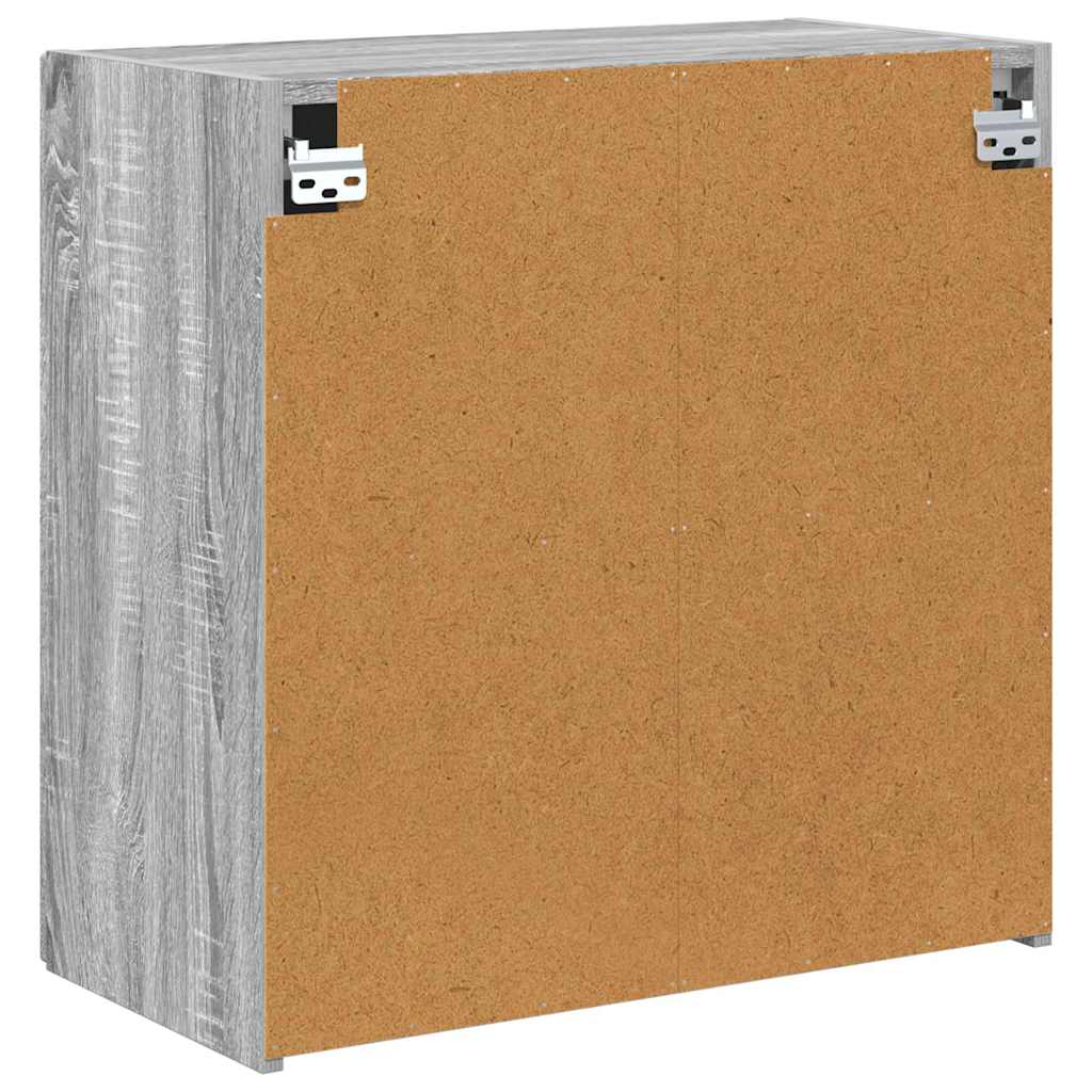 vidaXL Ντουλάπι Τηλεόρασης Τοίχου Γκρίζο Σονομα 59,5 x 31 x 60 εκ