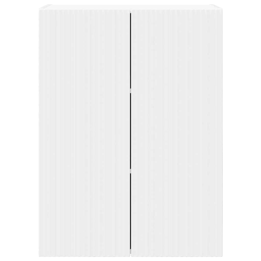 vidaXL Ντουλάπι Τηλεόρασης Τοίχου Επιτοίχιο Λευκό 59,5 x 31 x 80 εκ