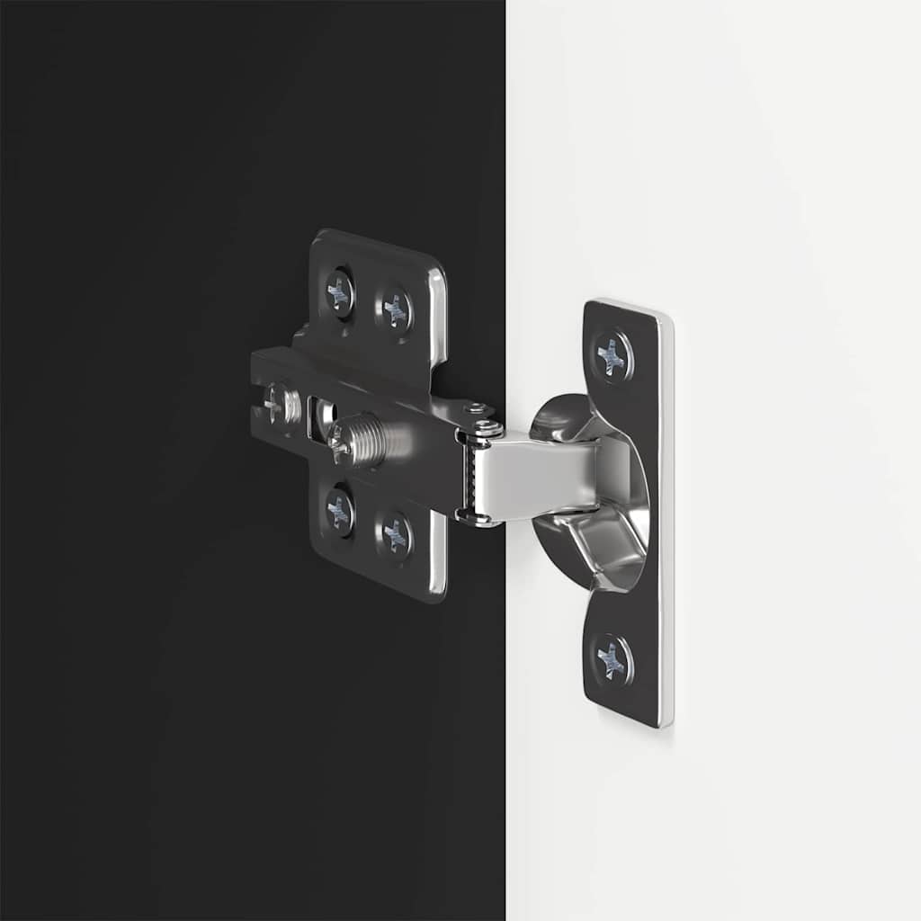 vidaXL Ντουλάπι Τηλεόρασης Τοίχου Επιτοίχιο Μαύρο 59,5 x 31 x 80 εκ