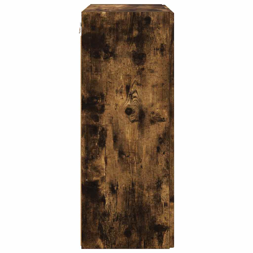 vidaXL Ντουλάπι Τηλεόρασης Τοίχου Καπνιστό Δρύς 59,5 x 31 x 80 εκ