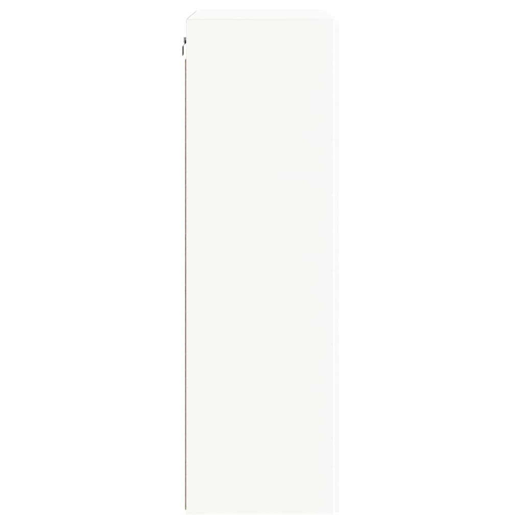 vidaXL Ντουλάπι Τηλεόρασης Τοίχου Επιτοίχιο Λευκό 59,5 x 31 x 100 εκ.