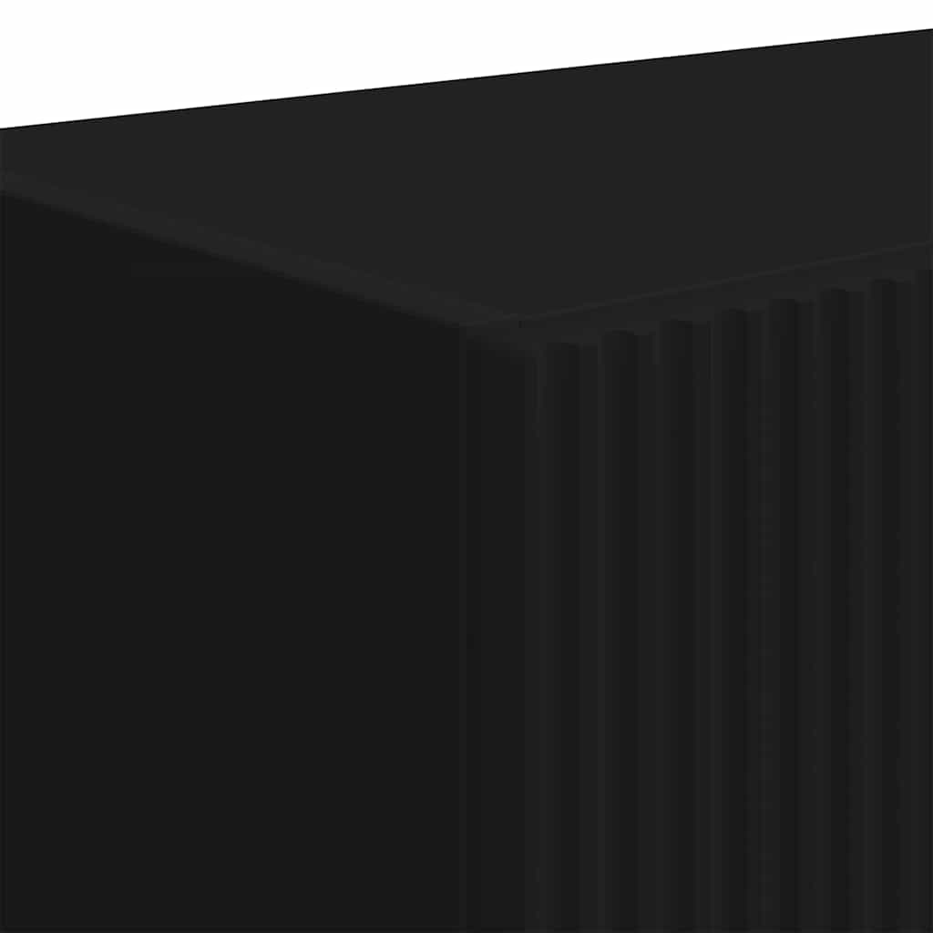 vidaXL Ντουλάπι Τηλεόρασης Τοίχου Επιτοίχιο Μαύρο 59,5 x 31 x 100 εκ.