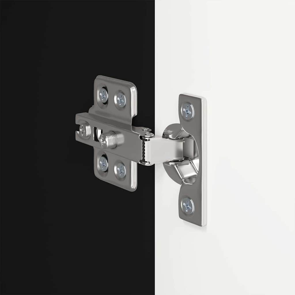 vidaXL Ντουλάπι Τηλεόρασης Τοίχου Επιτοίχιο Μαύρο 59,5 x 31 x 100 εκ.