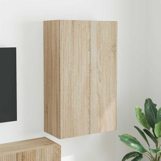 vidaXL Ντουλάπι Τηλεόρασης Τοίχου Δρύς Sonoma 59,5 x 31 x 100 εκ.