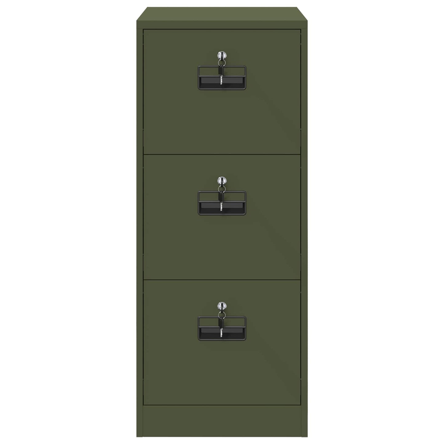 vidaXL Ντουλάπα Αρχείων με συρτάρι Ελιά Πράσινη 44 x 50 x 106.5 εκ