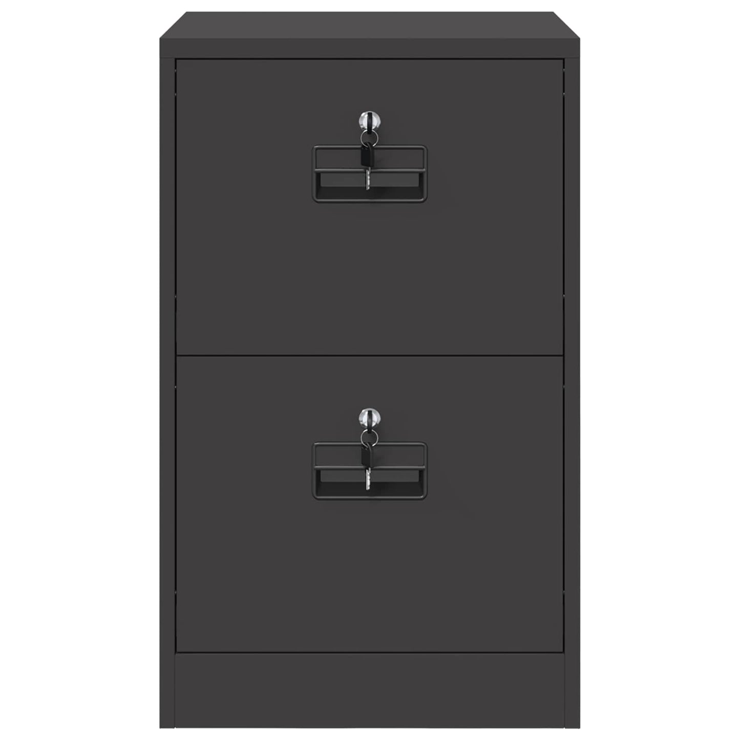 vidaXL Ντουλάπα Αρχείων Μαύρο 44 x 50 x 106.5 εκ Ψυχρής Έλασης Χάλυβας